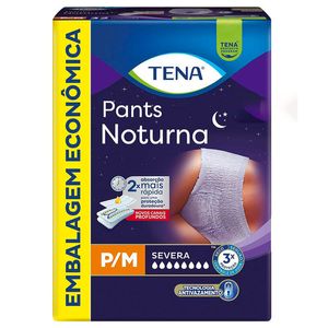 Roupa Íntima Tena Pants Noturna P/M Embalagem Econômica 32 Unidades