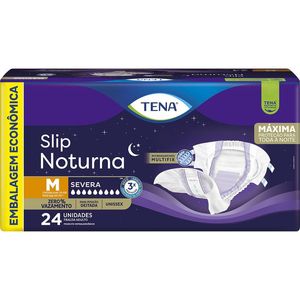 Fralda Geriátrica Tena Slip Noturna M Embalagem Econômica 24 Unidades