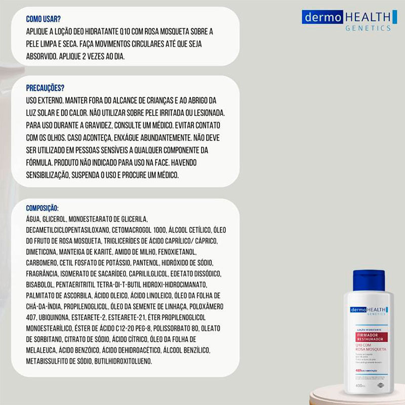 Dermo Health Genetics Reparadora D-Pantenol 400ml | Drogal