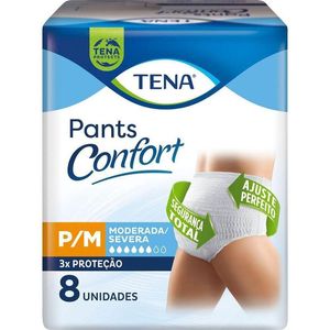 Roupa Íntima Tena Pants Confort P/M 8 Unidades