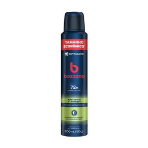 Desodorante Antitraspirante Aerosol Bozzano Antibac + Fresh 72h Masculino 200ml
