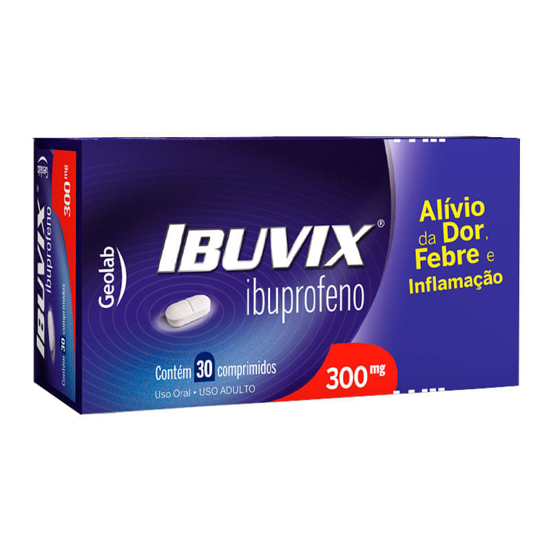 Ibuvix 300mg 30 Comprimidos: Preço, Bula, Posologia