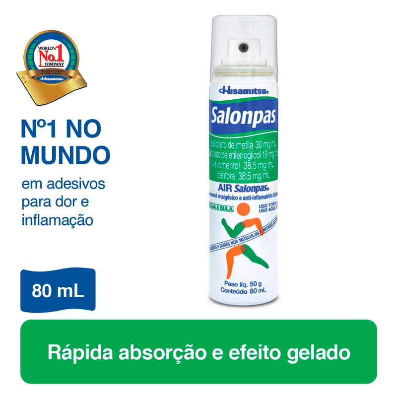 Air Salonpas Aerossol 80ml: Como Usar, Para que Serve, Preço