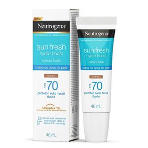 Protetor Solar Facial Neutrogena Sun Fresh Hydro Boost FPS70 Cor 3 40ml