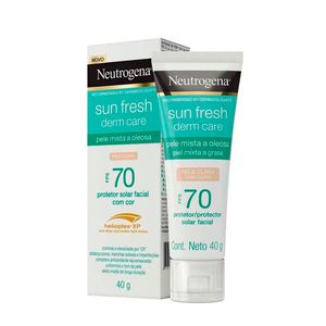 Protetor Solar Facial Neutrogena Sun Fresh Derm Care Pele Clara FPS70 40g
