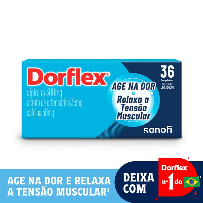 Dorflex 36 Comprimidos: Posologia, Preço, Para que Serve