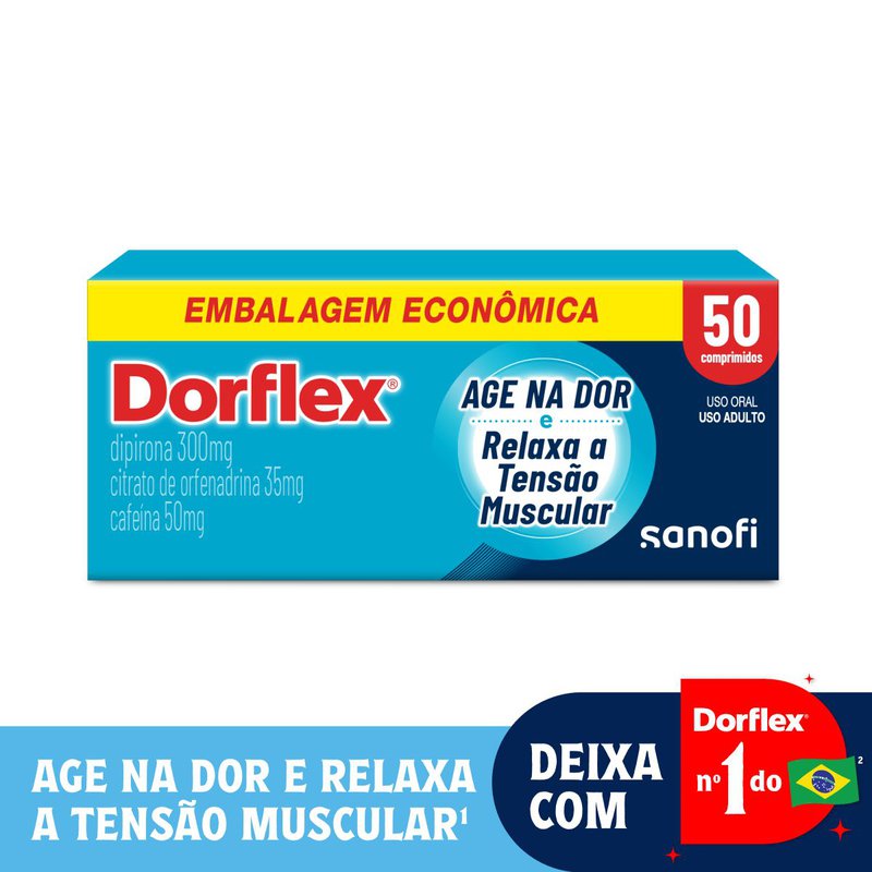 Dorflex 50 Comprimidos: Posologia, Preço, Para que Serve