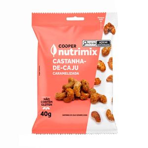 Castanha-de-Caju Caramelizada Cooper Nutrimix 40g