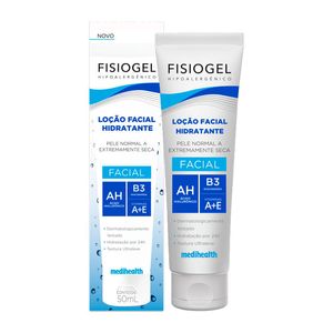 Loção Hidratante Facial Fisiogel Pele Normal e Extramamente Seca 50ml