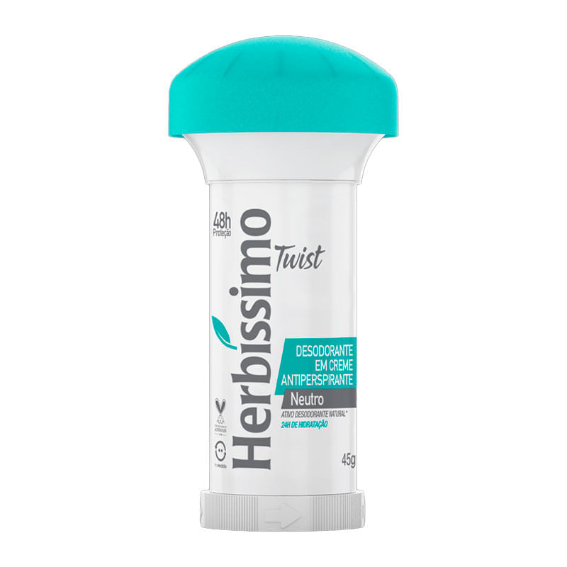 Desodorante Herbíssimo Twist Sensitive 45g: 48h de Proteção