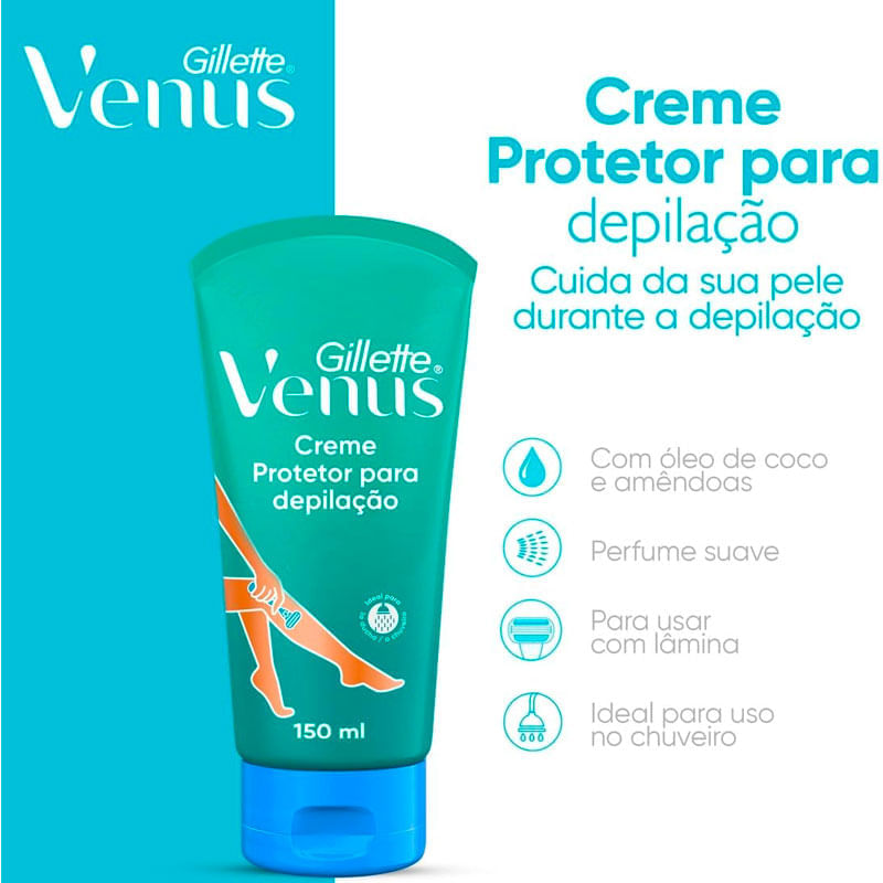crème de Vénus フェイスクリーム 2個セット Creme para Depilação Gillette Venus Suavidade e Maciez 150ml