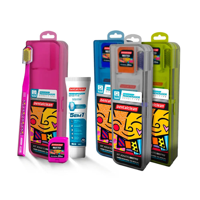 Kit Dental Dentalclean 3 em 1 Romero Britto: Preço