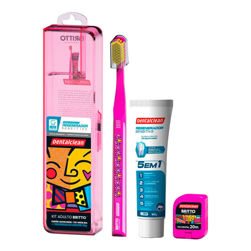 Kit Dental Dentalclean 3 em 1 Romero Britto: Preço
