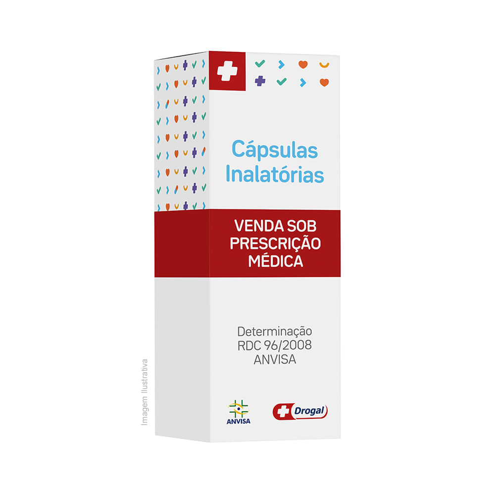 Foraseq 12mcg + 400mcg Com Inalador 60 Cápsulas para Inalação de Budesonida + 60 Cápsulas para Inalação de Fumarato de Formoterol Di-hidratado