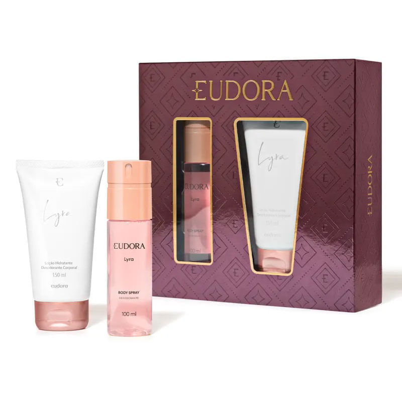 Kit Eudora Lyra Body Spray 100ml + Loção Hidratante Corporal 150ml