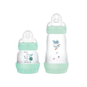 Kit Mamadeira Mam Easy Start Verde 130ml + Mamadeira Mam Easy Start Verde 260ml
