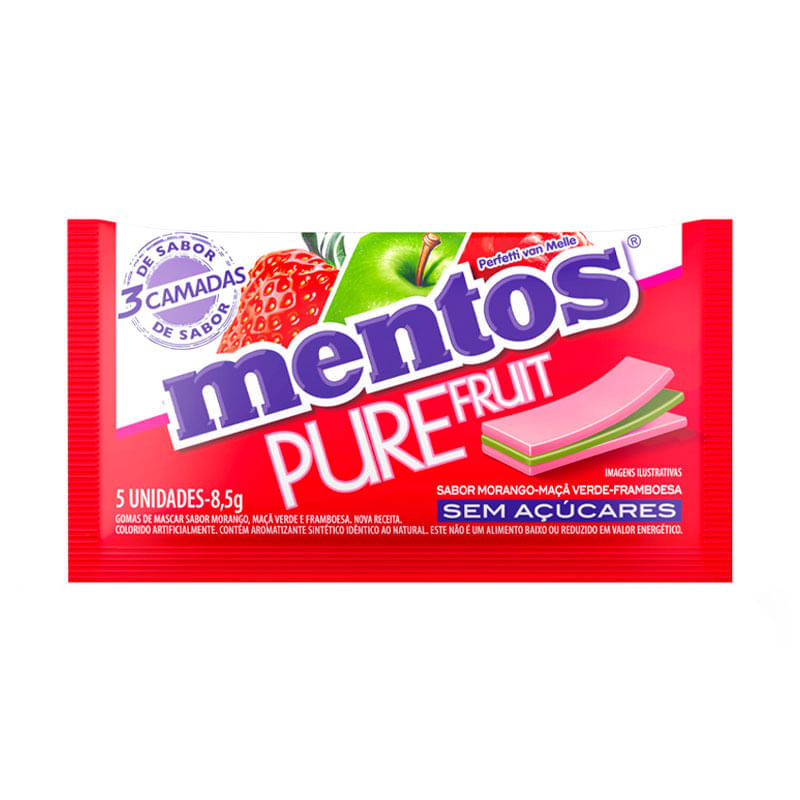 Chicletes Mentos Cool White Sabor Blue Raspberry 8,5g: Preço