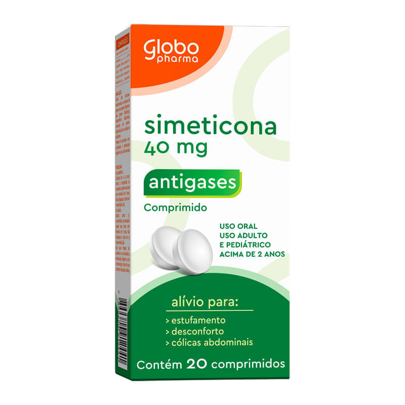 Simeticona 40mg Globo Pharma 20 Comprimidos: Como Usar