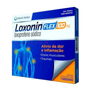Loxonin Flex 100mg 7 Adesivos Transdérmicos