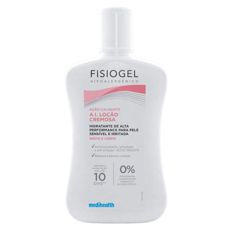 Fisiogel A. I Ação Calmante Rosto e Corpo 200ml | Drogal