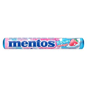 Bala Mastigável Mentos Sabor Yogurt Morango 38g