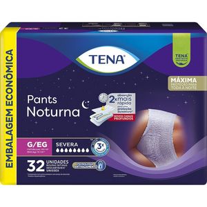 Roupa Íntima Tena Pants Noturna G/EG Embalagem Econômica 32 Unidades