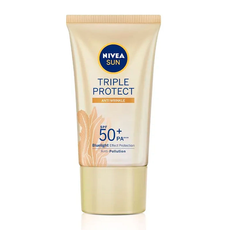 Nivea Sun Triple Protect Antissinais FPS50 40ml | Drogal