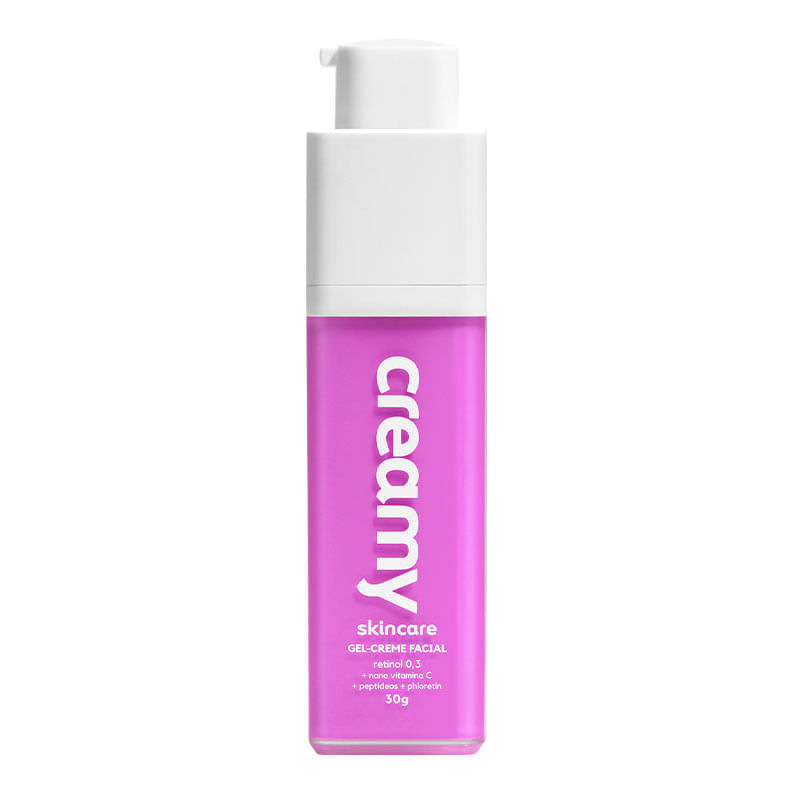 Gel-Creme Facial Creamy Skincare Retinol 0,3: Como Usar