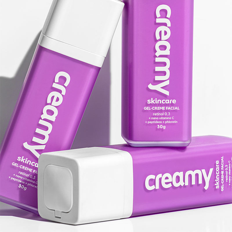 Gel-Creme Facial Creamy Skincare Retinol 0,3: Como Usar