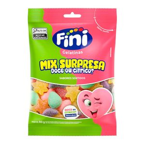 Bala de Gelatina Fini Mix Surpresa Doce ou Cítrico? 80g