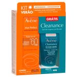 kit-protetor-solar-avene-mat-perfect-fluido-com-cor-fps60-40g-gel-de-limpeza-purificante-cleanance-40g-farmacia-online-drogal