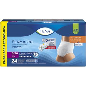 Roupa Íntima Tena Pants Dermacare G/EG Embalagem Econômica 24 Unidades