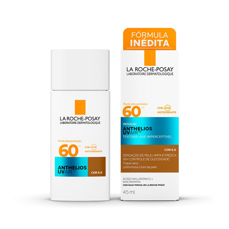 La Roche-Posay Anthelios UV Air FPS60 Cor 6.0 45ml: Preço