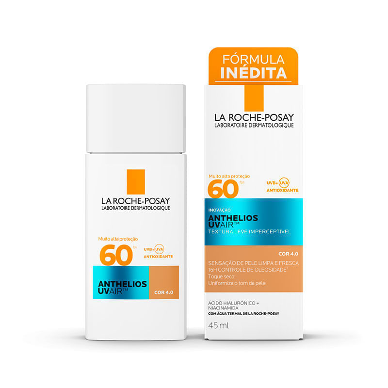 La Roche-Posay Anthelios UV Air FPS60 Cor 4.0 45ml: Preço