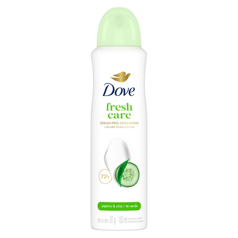 Desodorante:Aerosol Dove Go Fresh Pepino e Chá Verde| Drogal