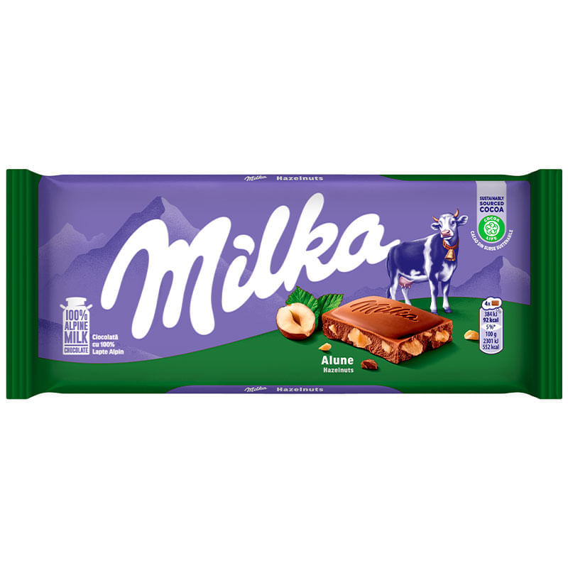 みるく Chocolate Milka Hazelnut 100g: Sabor Irresistível
