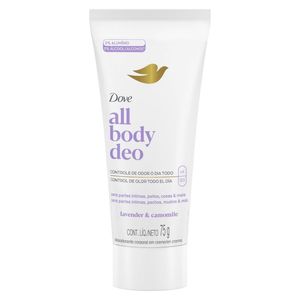 Desodorante Corporal em Creme para Peitos, Coxas, Pés e Mais Dove All Body Deo Lavanda & Camomila 75g