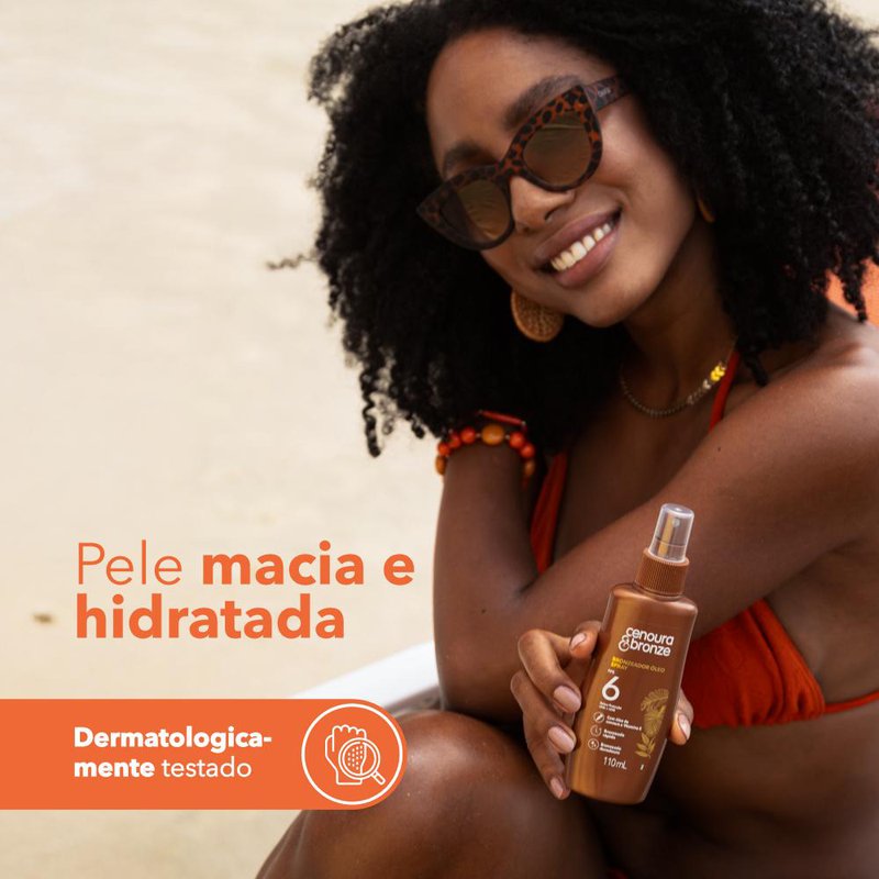 Bronzeador em Óleo Cenoura & Bronze Spray FPS6 110ml: Preço