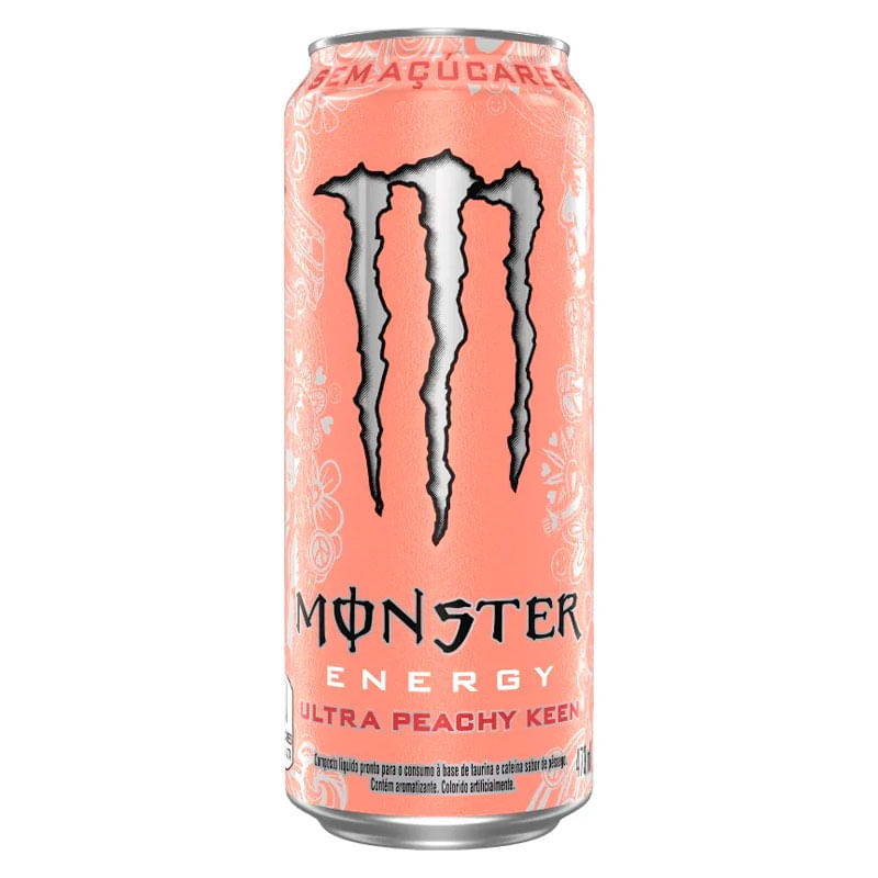 Energético Monster Energy Ultra Peachy Keen 473ml - Drogal