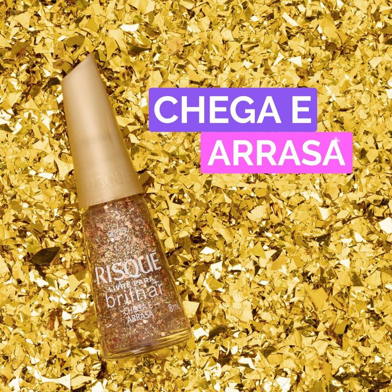 Esmalte Risqué: Livre Para Brilhar Chega e Arrasa | Drogal