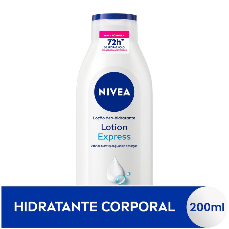 Hidratante Nivea Lotion Express 200ml: Hidratação Profunda