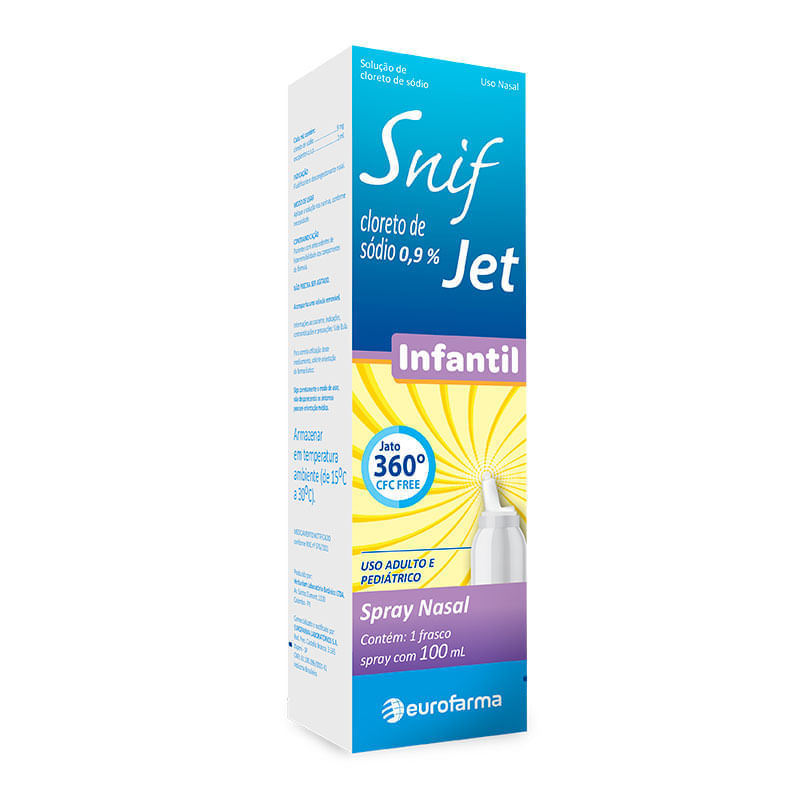 Snif Jet Infantil 0,9% Spray Nasal 100ml