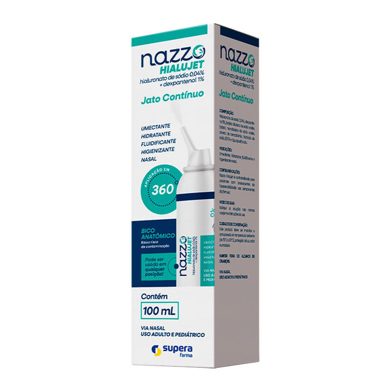 Nazzo Hialujet Spray Nasal Jato Contínuo 100ml: Melhor Preço