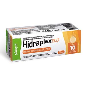Suplemento Alimentar Hidraplex EFF Sabor Laranja 10 Comprimidos Efervescentes
