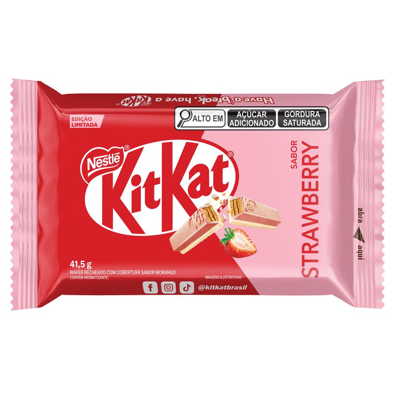 KitKat Strawberry Nestlé | Crocante e Irresistível
