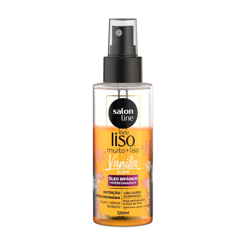 Óleo Bifásico Salon Line Meu Liso Vanilla Glow 120ml