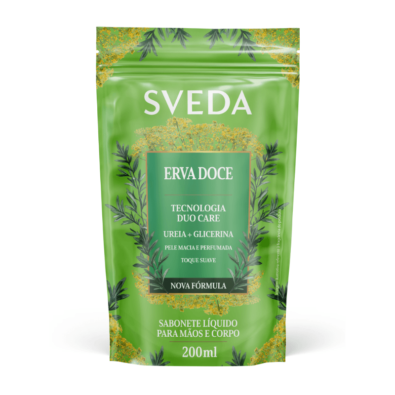 Refil Sveda Erva Doce 200ml: Pele Macia e Perfumada | Drogal