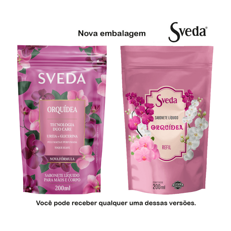 Refil Sveda Orquídea 200ml: Pele Macia e Perfumada | Drogal