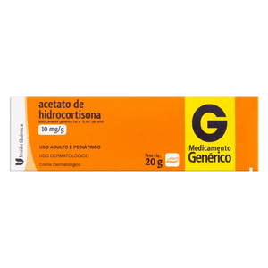 Acetato De Hidrocortisona 10mg/g União Química Creme Dermatológico 20g