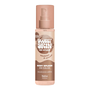 Desodorante Colônia Body Splash em Calda Dailus Sweet Skin Cookes & Cream 200ml